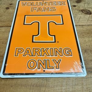 Orange and White Reflective Safety Sign